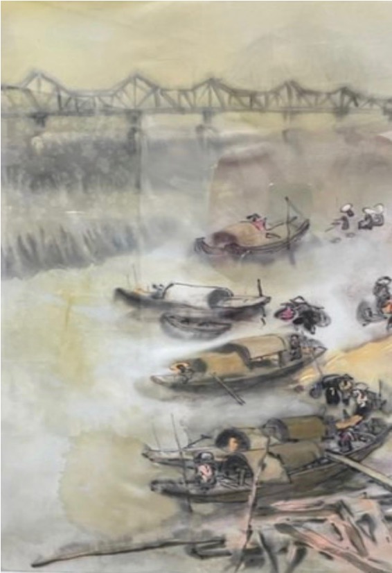 Xóm chài ven sông