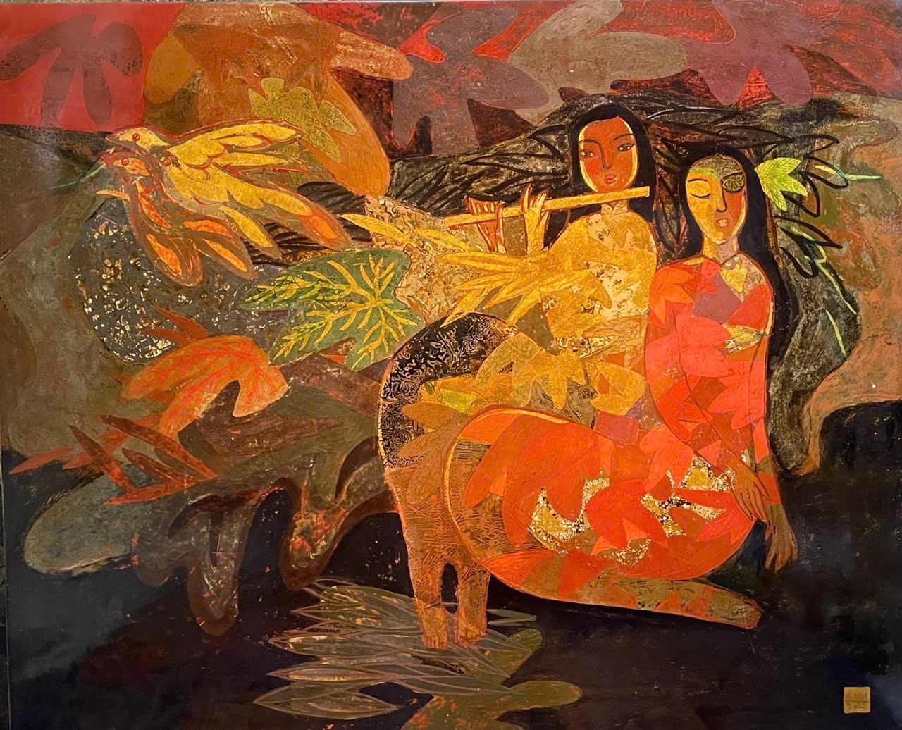 Thiếu nữ thổi sáo