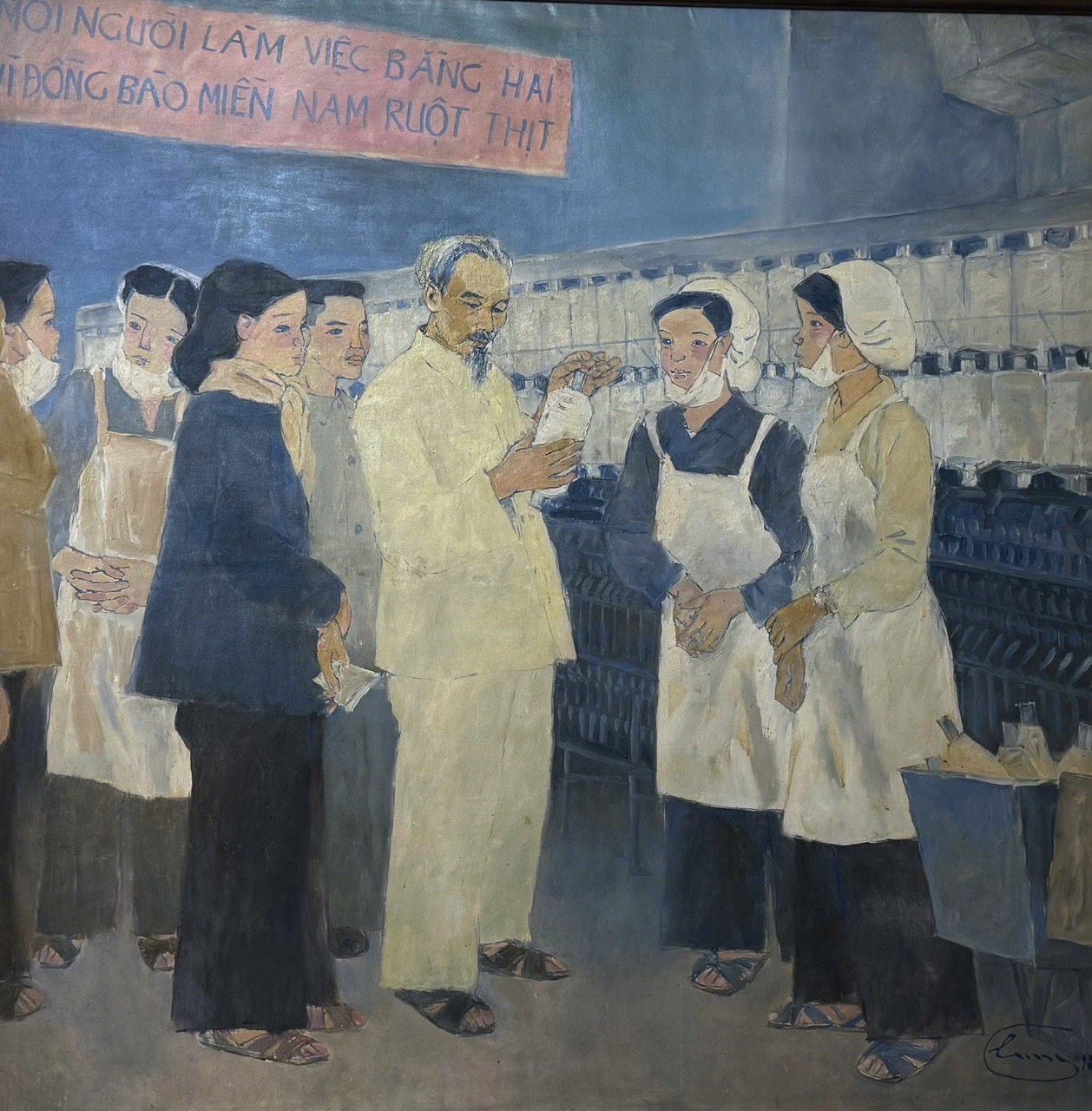 Bác Hồ Thăm Nhà Máy