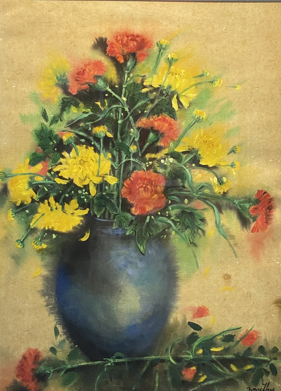 Tranh giấy và lụa