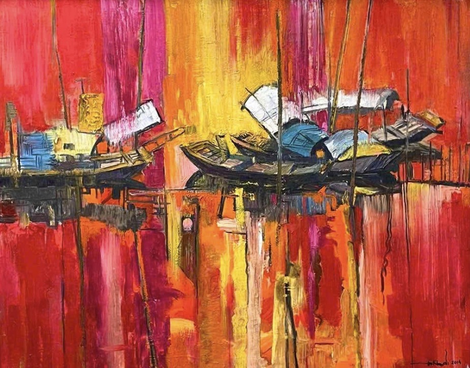 Thuyền Bên Chiều Tà