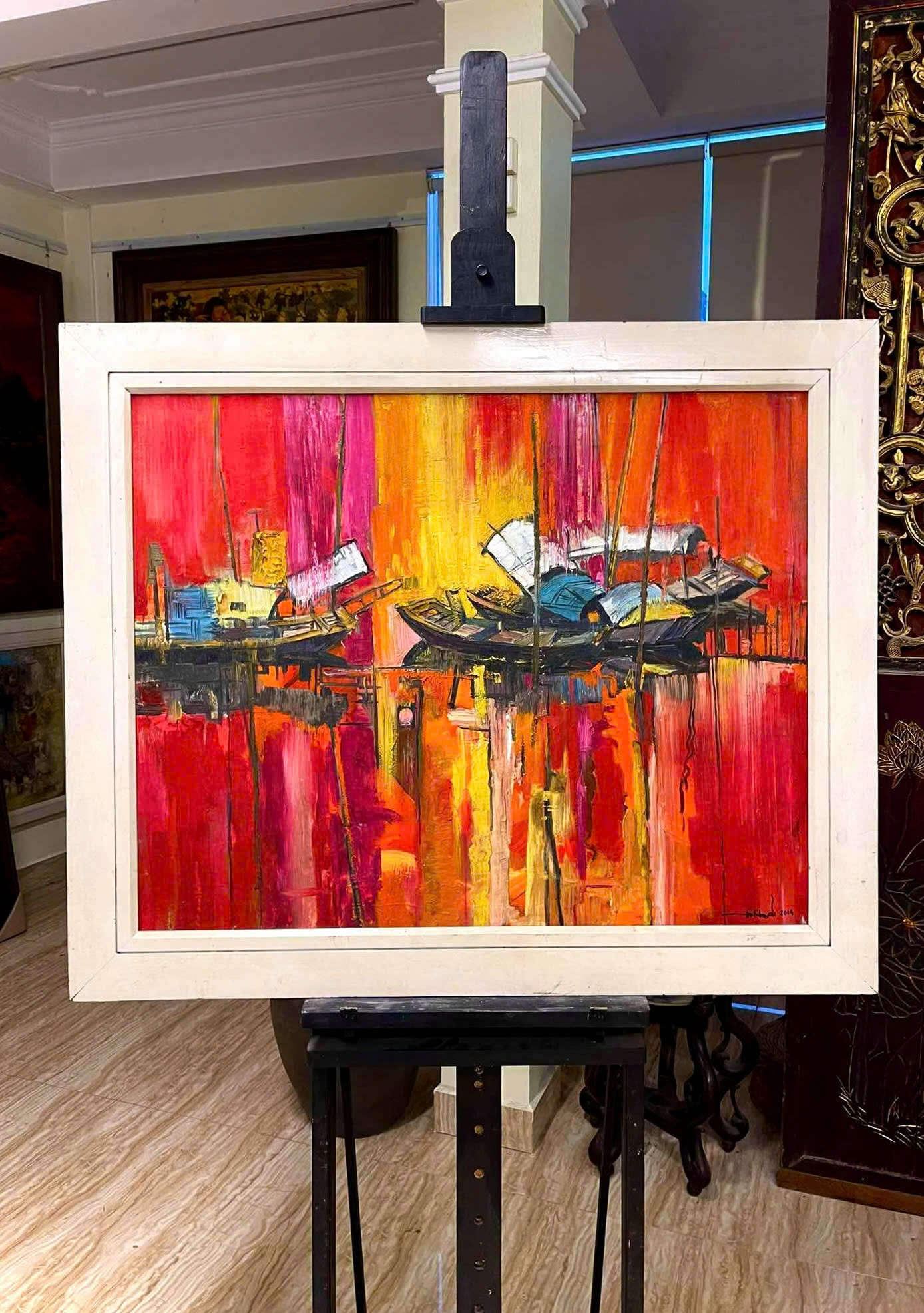 Thuyền Bên Chiều Tà